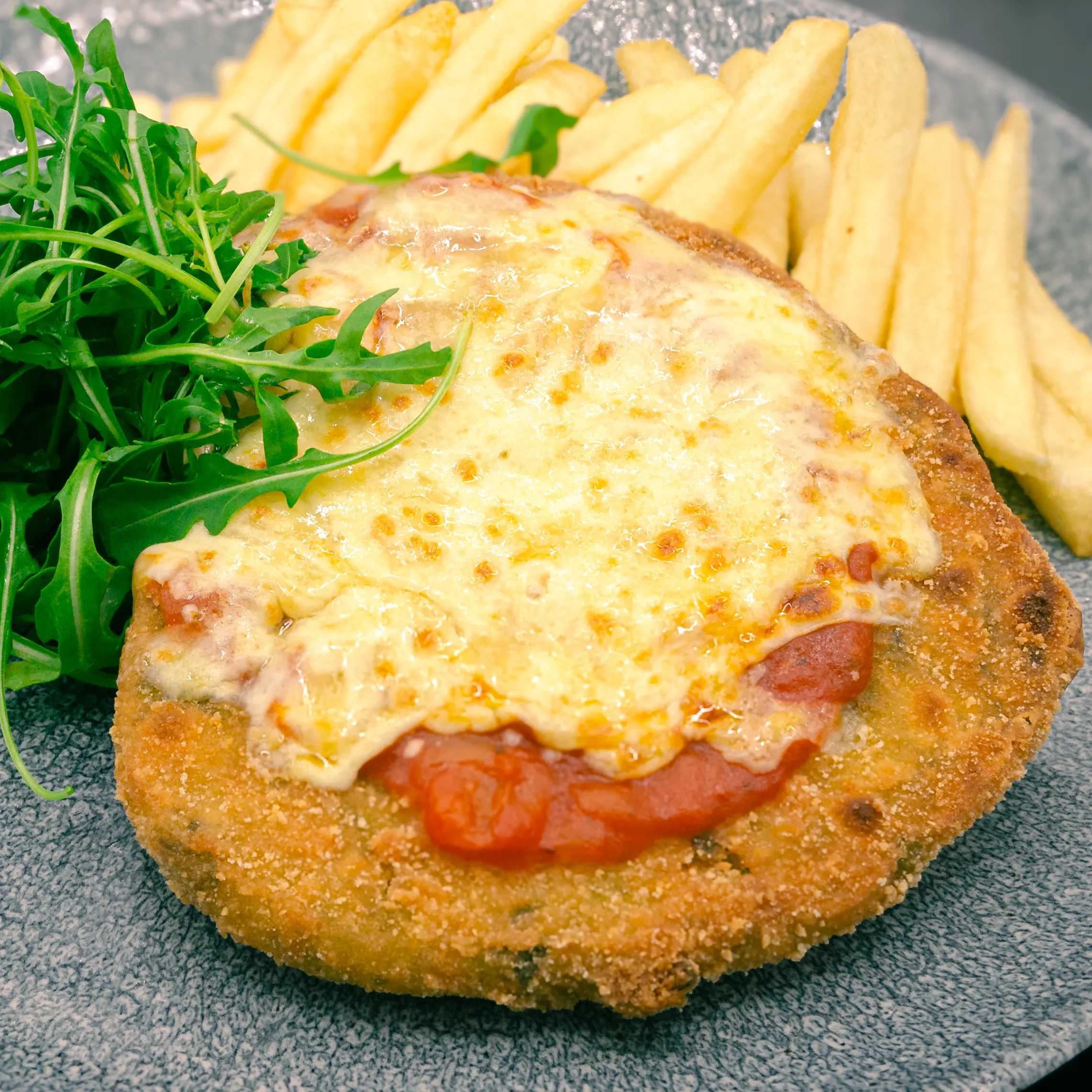 Healthy Plant Based Premium Vegie Schnitzel - the perfect gluten free, vegan parma!